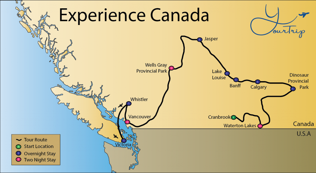 YourTrip Experience Canada Route