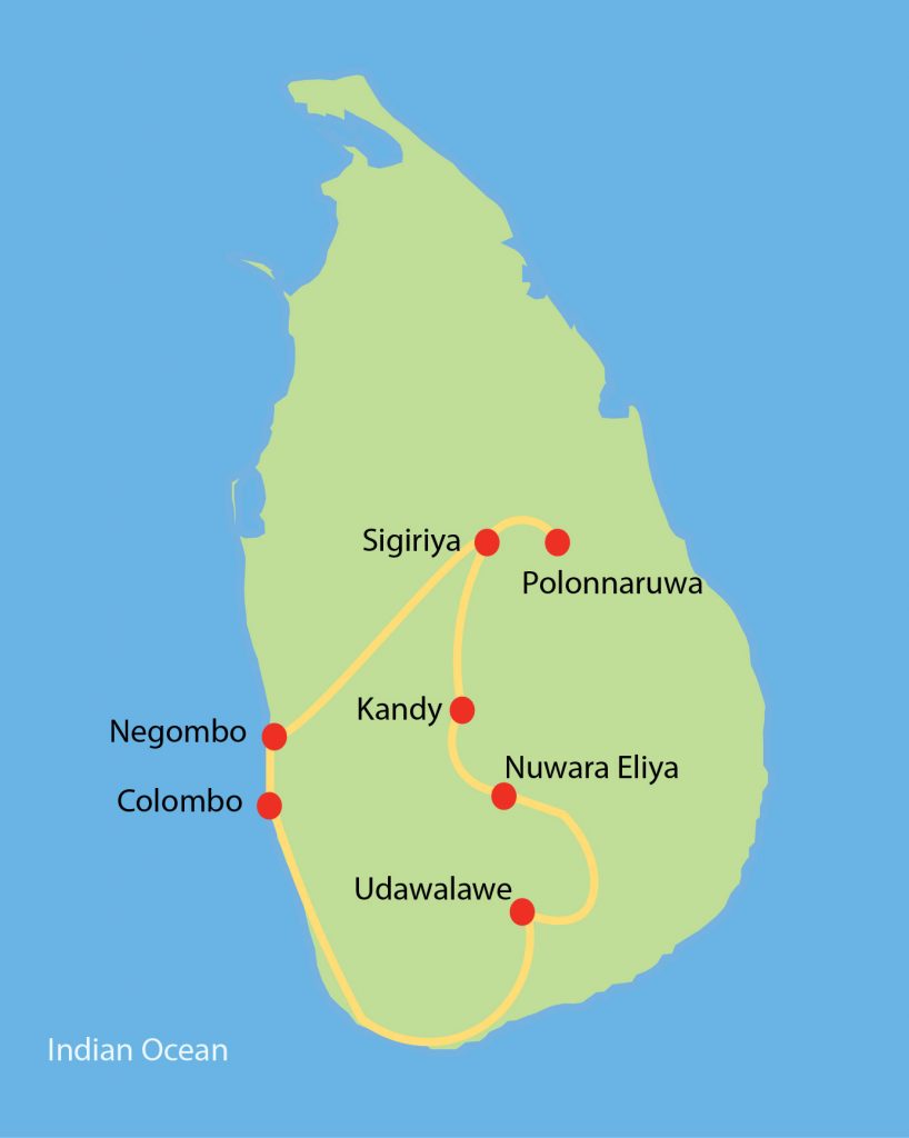Sri Lanka Express Route