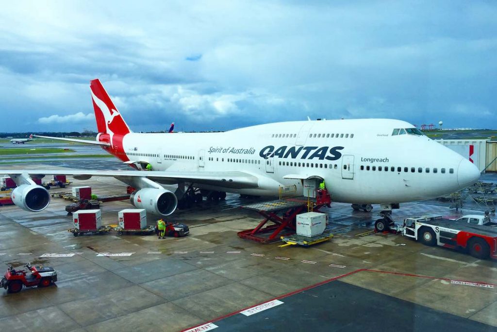 Qantas 747 Sydney to Santiago